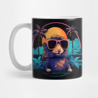 Retro Wave Gerbil Good Vibes Mug